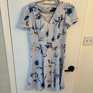 Blue floral Ivanka Trump dress